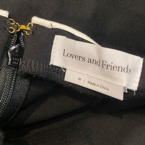 Lovers + Friends Audrey romper Black and White jumpsuit stretch Revolve M - Picture 8 of 8